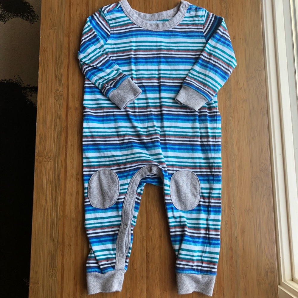 tea Collection Striped Long Sleeve Onesie